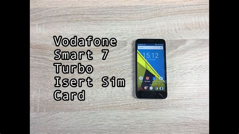 How to insert sim card into Vodafone Smart 7 Turbo 